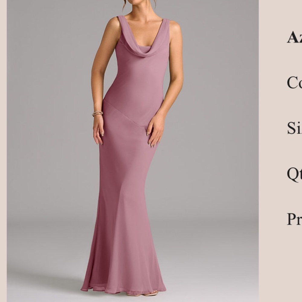 Azazie Rylina Vintage Mauve Dress